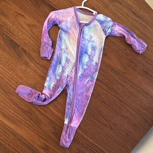 Little Sleepies Lavender and Sky Blue Footie